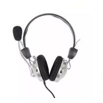 Headset Estéreo Super Bass SY-301 com Microfone para PC e Notebook Conector P2 Prata