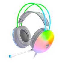 Headset evolut eg309 lumini transparente com fio led rainbow