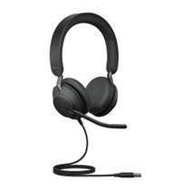 Headset Evolve2 40 Stereo USB-A Jabra com Cancelamento de Ruído UC