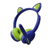 Headset Fone De Ouvido Bluetooth Led Orelha Gato - Sp All