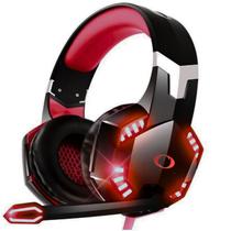 Headset Fone de Ouvido Gamer Com Fio Microfone Computador Pc Celular Notebook Plug P2 3,5mm Onistek On455A