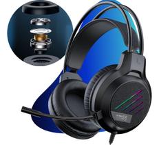 Headset Fone De Ouvido Gamer Over-ear Led Rgb Com Microfone