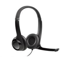 Headset - Fone de ouvido Logitech H390, USB c microfone, c/redução de ruídos e controles integrados