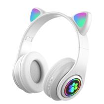 Headset Fone De Ouvido Sem Fio Cat Bluetooth Luz Rgb
