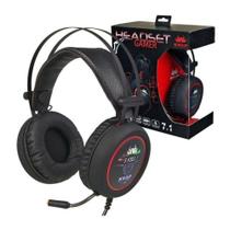 Headset fone gamer com microfone e led p2 - kp-401