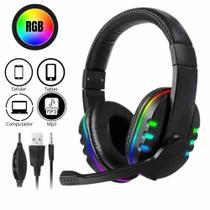 Headset Fone Gamer Led Rgb Com Microfone