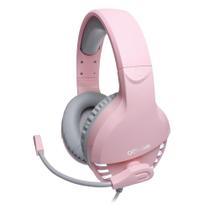 Headset Fone Gamer OEX Pink Fox HS414 Rosa