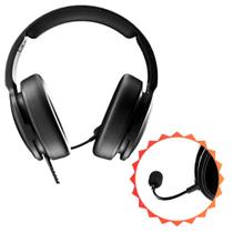 Headset Fone Gamer Para Notebook Acer Dell Com Microfone Removível Qualidade Profissional P/ Gravar Vídeos Stream