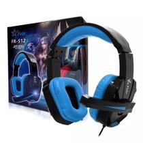 Headset Fone Gamer Pc Notebook Microfone Fr-512 Azul Headset Fone Gamer Pc Notebook Microfone Fr-512 Azul