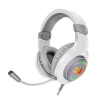 Headset Fone Gamer Redragon Hylas Rgb 50mm Usb P2 Branco Ps4