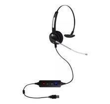 Headset fone Top Use Htu310 Usb Voip Com Tubo De Voz Removível, para telemarketing e call center