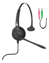 Headset fp350 plug p2 multimidia microfone flexivel