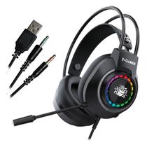 Headset Gamer 5+ X5-1000, RGB, Drivers 50mm, P2 e USB, Preto - 015-0096