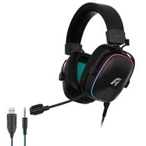 Headset Gamer A+ P3 3,5mm Atis Preto AH200 Para Ps5 e Xbox