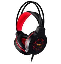 Headset Gamer Apolo Preto E Vermelho - Mymax Headset Gamer Apolo Preto E Vermelho - Mymax