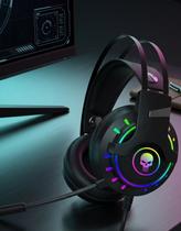 Headset Gamer Bright USB 7.1 RGB com Microfone Flexível