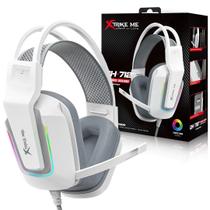Headset Gamer c/ Fio Over-ear RGB Xtrike-ME GH-712WH Branco