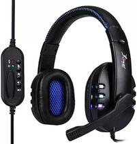 Headset Gamer c/ Microfone LED USB Ps3/Ps4/PC KNUP - KP-359 -- SEM CAIXA