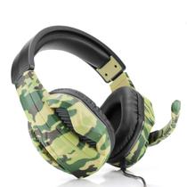 Headset Gamer Camuflado com Microfone com Cancelamento de Ruído 3,5 mm Headset Gamer Camuflado com Microfone com Cancelamento de Ruído 3,5 mm