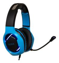 Headset Gamer Com Fio Usb P2 Preto E Azul