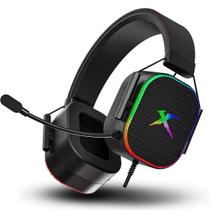 Headset Gamer com Fio Xtrike-ME GH-606 Metallic com Led RGB Headset Gamer com Fio Xtrike-ME GH-606 Metallic com Led RGB