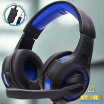 Headset gamer com microfone de lapela compatível com pc e games fone gamer ergonômico