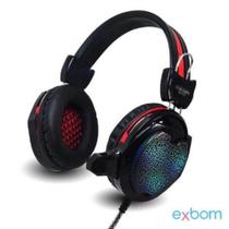 Headset Gamer com Microfone e Led Colorido Exbom GH-X10