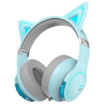 Headset Gamer com Orelhas, 36h de bateria, Bluetooth, RGB personalizável, Dobrável, G5BT CAT EDIFIER, Azul Headset Gamer com Orelhas, 36h de bateria, Bluetooth, RGB personalizável, Dobrável, G5BT CAT EDIFIER, Azul
