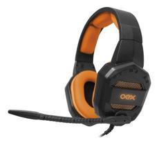 Headset Gamer Conquest HS406 Preto/Laranja OEX