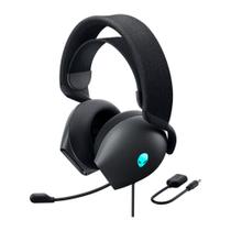 Headset Gamer Dell Alienware AW520H, RGB, USB, Espuma de Memória, Preto - 520-BBCK