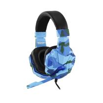 Headset Gamer Dust Camo Pro X33 Azul Haste Ajustavel Lw034