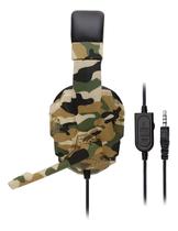 Headset Gamer Dust Camo Pro X33 Camuflado Verde Ajustavel