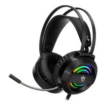 Headset Gamer Evolut Garen, LED Rainbow, Drivers 50mm, Preto - EG-320