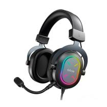 Headset Gamer Fifine Ampligame H6X, RGB, 7.1 Surround, 50mm, USB, PC, Móvel e Console, Preto - H6X Headset Gamer Fifine Ampligame H6X, RGB, 7.1 Surround, 50mm, USB, PC, Móvel e Console, Preto - H6X