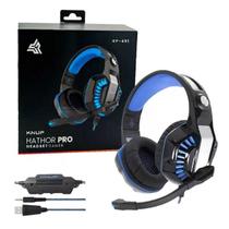 Headset Gamer Fone de Ouvido com Microfone Falante 50mm Plug 3,5mm - Knup Hathor