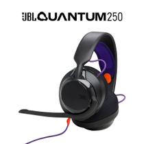 Headset Gamer Fone de Ouvido Gamer JBL Quantum 250 Preto com Microfone Destacável Som Surround Compatível PC PS Xbox