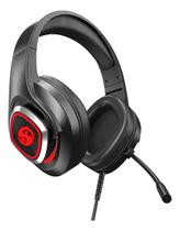 Headset Gamer Fone De Ouvido Headphone Led Microfone Para Pc 7.1 Ajustavel Preto BK-E2