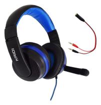 Headset Gamer Fone De Ouvido Microfone P2 Adaptador Para PC Kd761