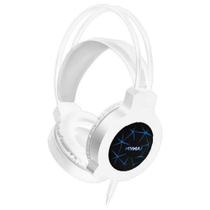 Headset Gamer Fone e Microfone Apolo Branco Led 7 Cores P2 - Mymax