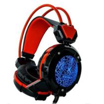 Headset Gamer Fone Ouvido com Microfone Infokit X-Soldado Cabo Reforçado e LED, PC, Jogos -GH-X30