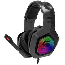Headset Gamer Fortrek Black Hawk Led RGB Rainbow