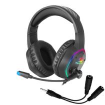 Headset Gamer Fortrek BlackFire RGB Rainbow