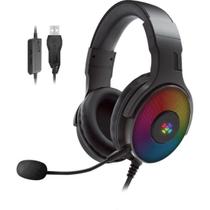 Headset Gamer Fortrek Cruiser 7.1 USB RGB Preto