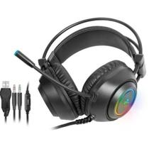 Headset Gamer Fortrek Crusader P2 + Usb Rgb Preto Headset Gamer Fortrek Crusader P2 + Usb Rgb Preto