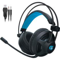 Headset Gamer Fortrek Pro H2 P2 Led Azul USB - Preto