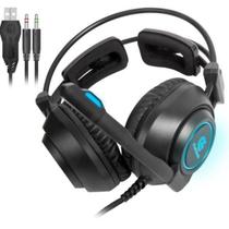 Headset Gamer Fortrek Vickers P2 + USB RGB Preto F002