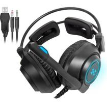 Headset Gamer Fortrek Vickers P2 + USB RGB Preto
