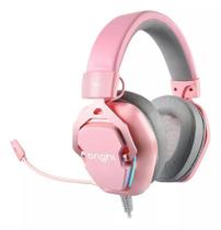 Headset Gamer Foxy Bright 7.1 Rgb Ghp011 Rosa