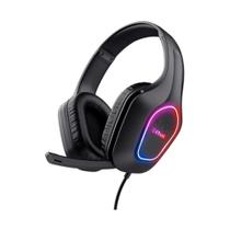 Headset Gamer GXTrust 416 Zirox, Multiplataforma P3, Iluminação LED, Microfone Dobrável, Leve, Preto - 25331