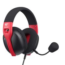 Headset Gamer Havit Fuxi H5D, RGB, Drivers de 50mm, P3, Multiplataforma, Preto e Vermelho - Fuxi-H5D Black/Red Headset Gamer Havit Fuxi H5D, RGB, Drivers de 50mm, P3, Multiplataforma, Preto e Vermelho - Fuxi-H5D Black/Red